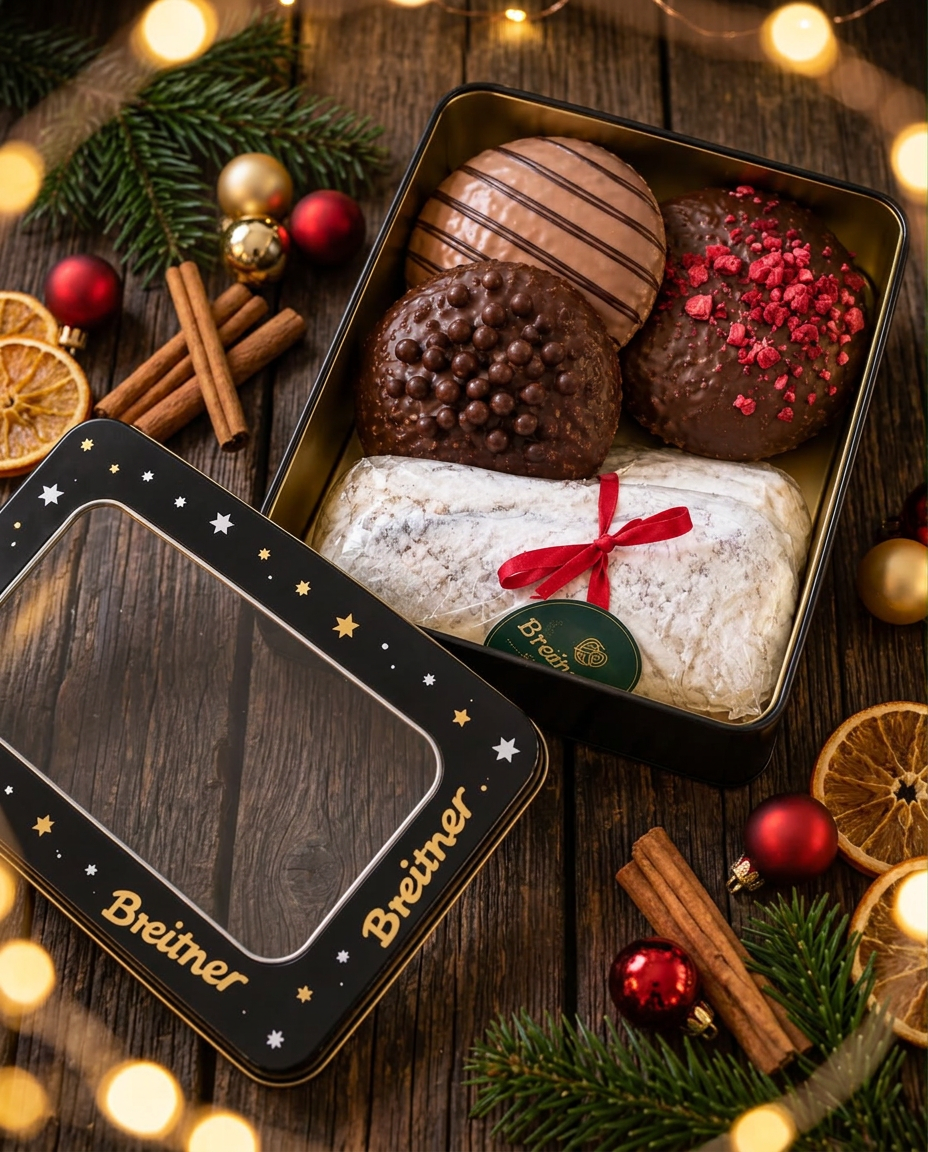 Breitners Weihnachts-Genussbox mit Lebkuchen und Stollen
